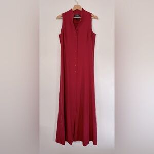 Ralph Lauren Red Button-Down Dress